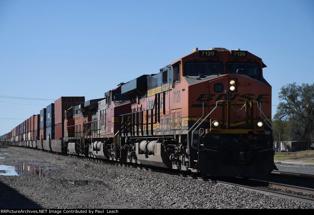 Eastbound stack train
